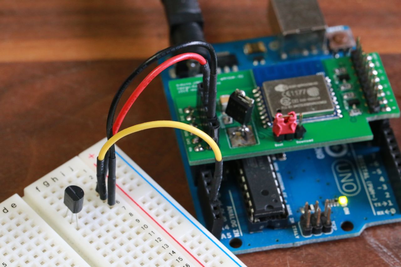 Arduino Esp Wroom 02 気温の測定とネットへの送信 Mkbtm